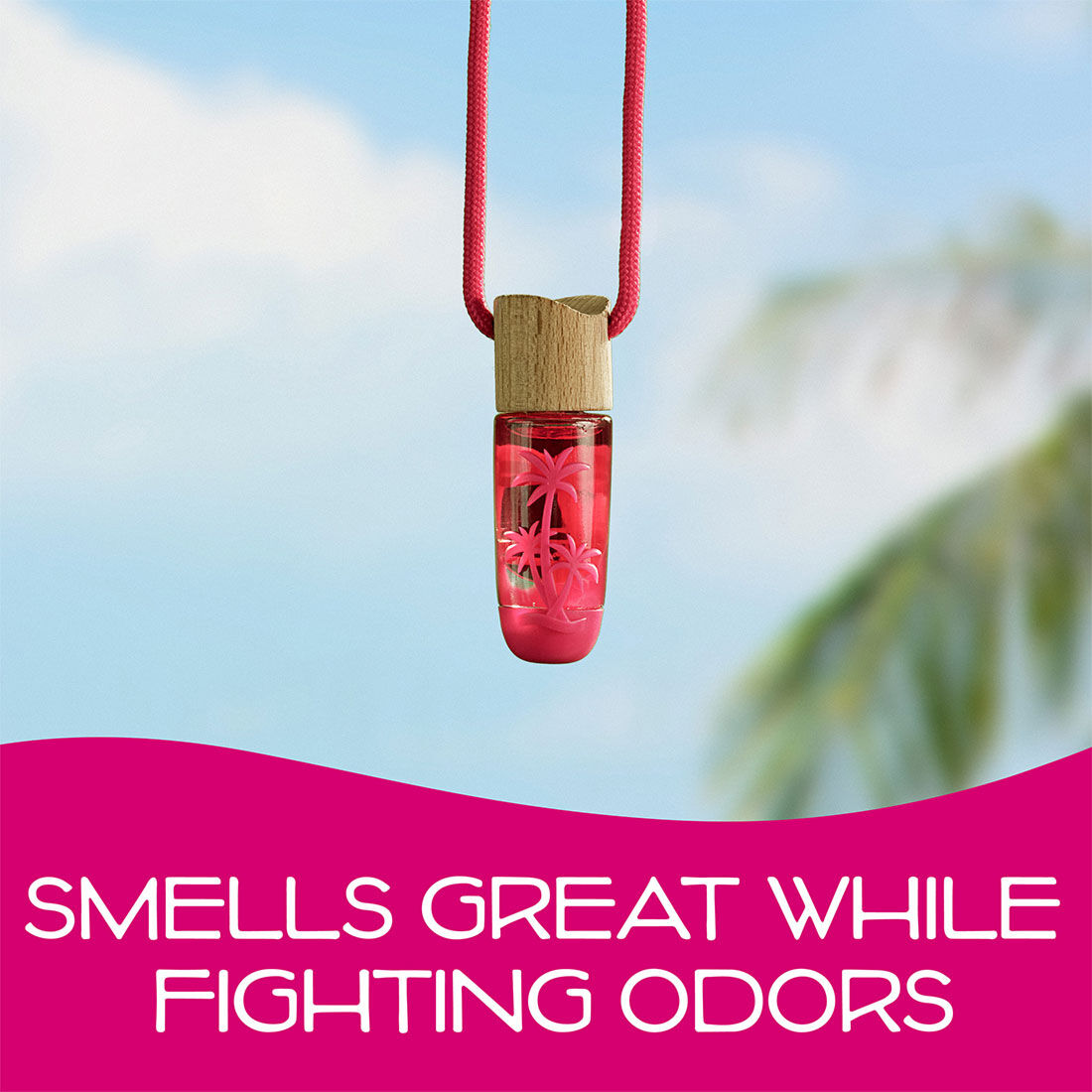 California Scents Hanging Vial Coronado Cherry Car Air Freshener - 1PK, , scaau_hi-res