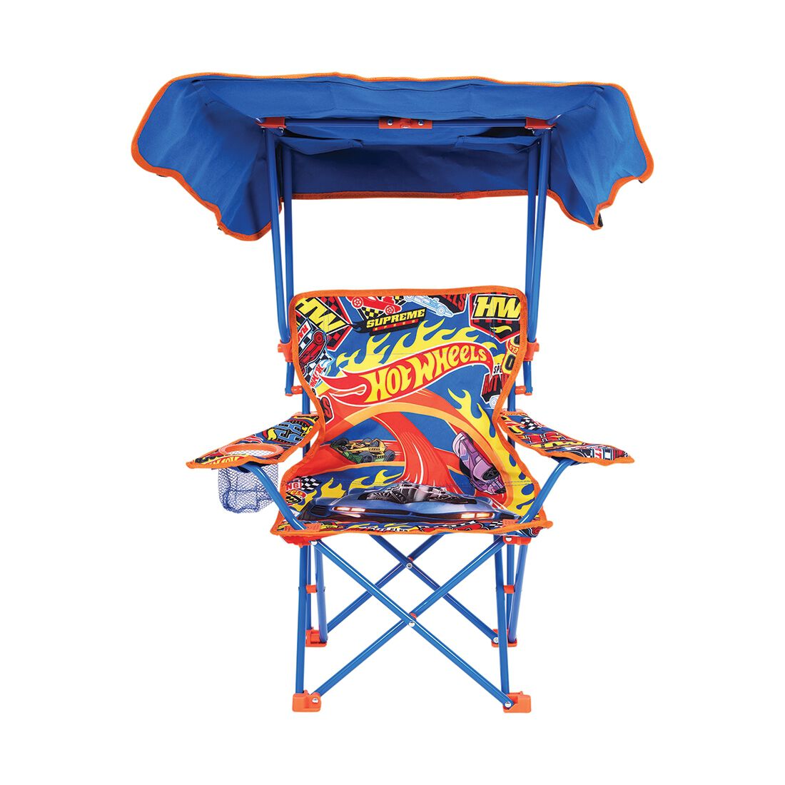 Hot Wheels Kids Camp Chair w/ Sunshade, , scaau_hi-res