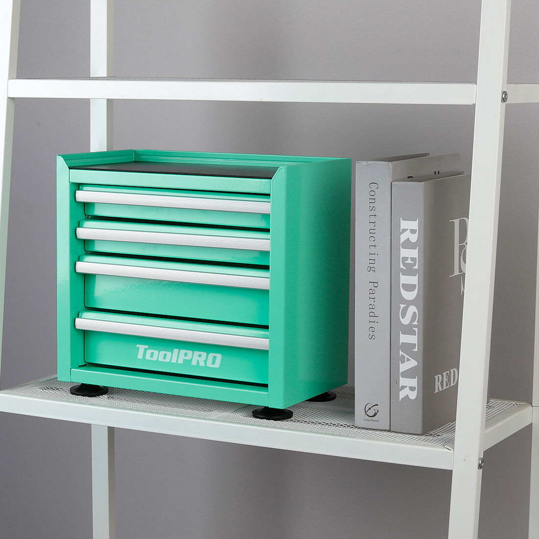 ToolPRO Mini Tool Cabinet 4 Drawer Aqua, , scaau_hi-res