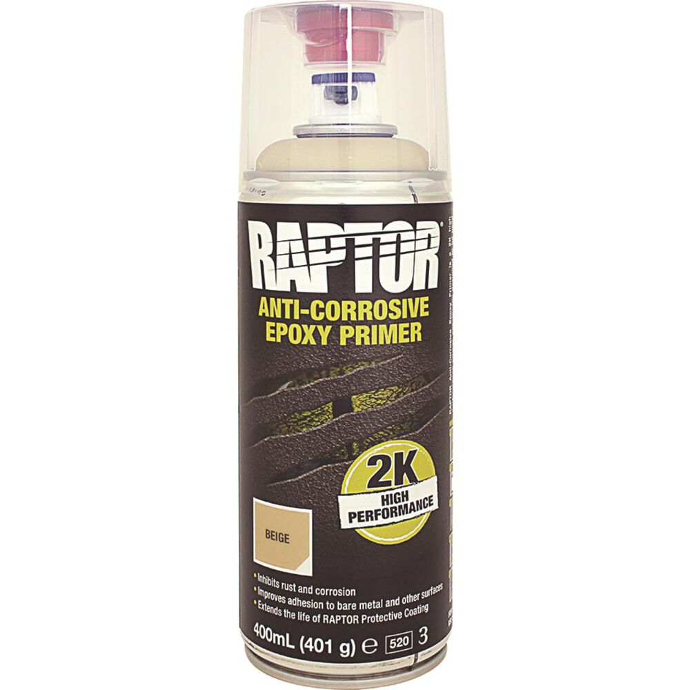 Raptor 2K Epoxy Primer Anti Corrosive Beige 400mL Supercheap Auto