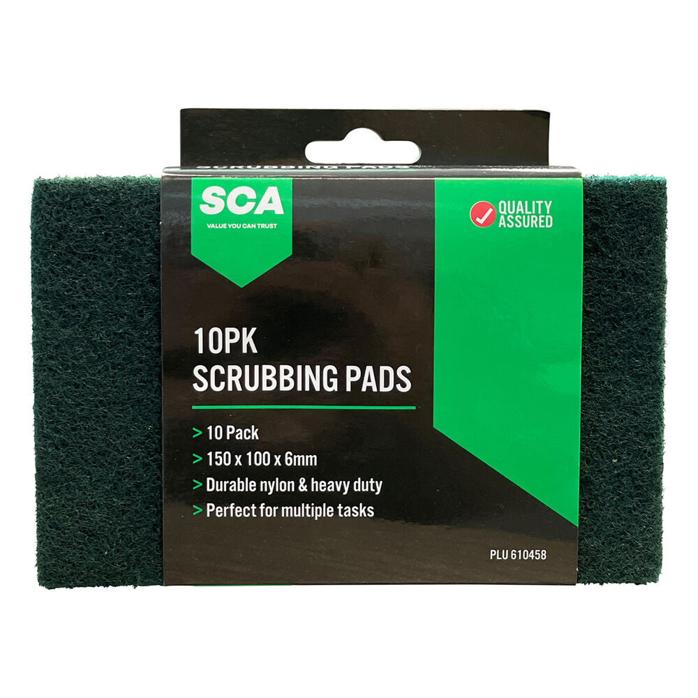 SCA Scrubbing Pads 10 Pack Supercheap Auto