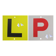 SCA L and P Plate - Double Sided, L and Red P, QLD/TAS/NT/SA, 2 Pack, , scaau_hi-res