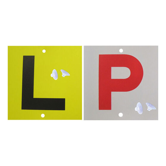 SCA L and P Plate - Double Sided, L and Red P, QLD/TAS/NT/SA, 2 Pack, , scaau_hi-res