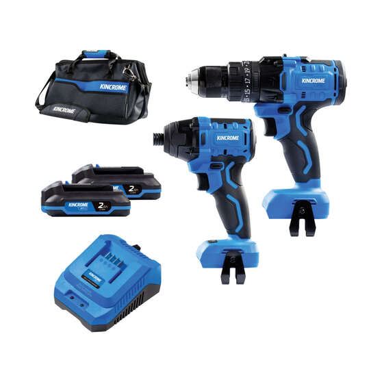 Kincrome PT18 18V Piece Brushless Hammer Drill Impact Driver