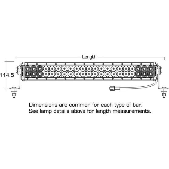 Big Red Driving Light Bar 24 Inch 42 X 3w Led Double Combo