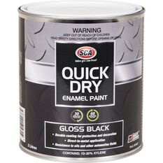 Quick Dry Enamel Black 2 Litre, , scaau_hi-res