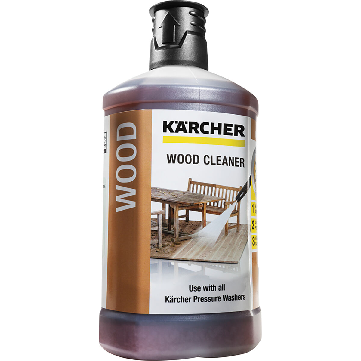 K&auml;rcher 3 In 1 Wood Cleaner - 1 Litre, , scaau_hi-res