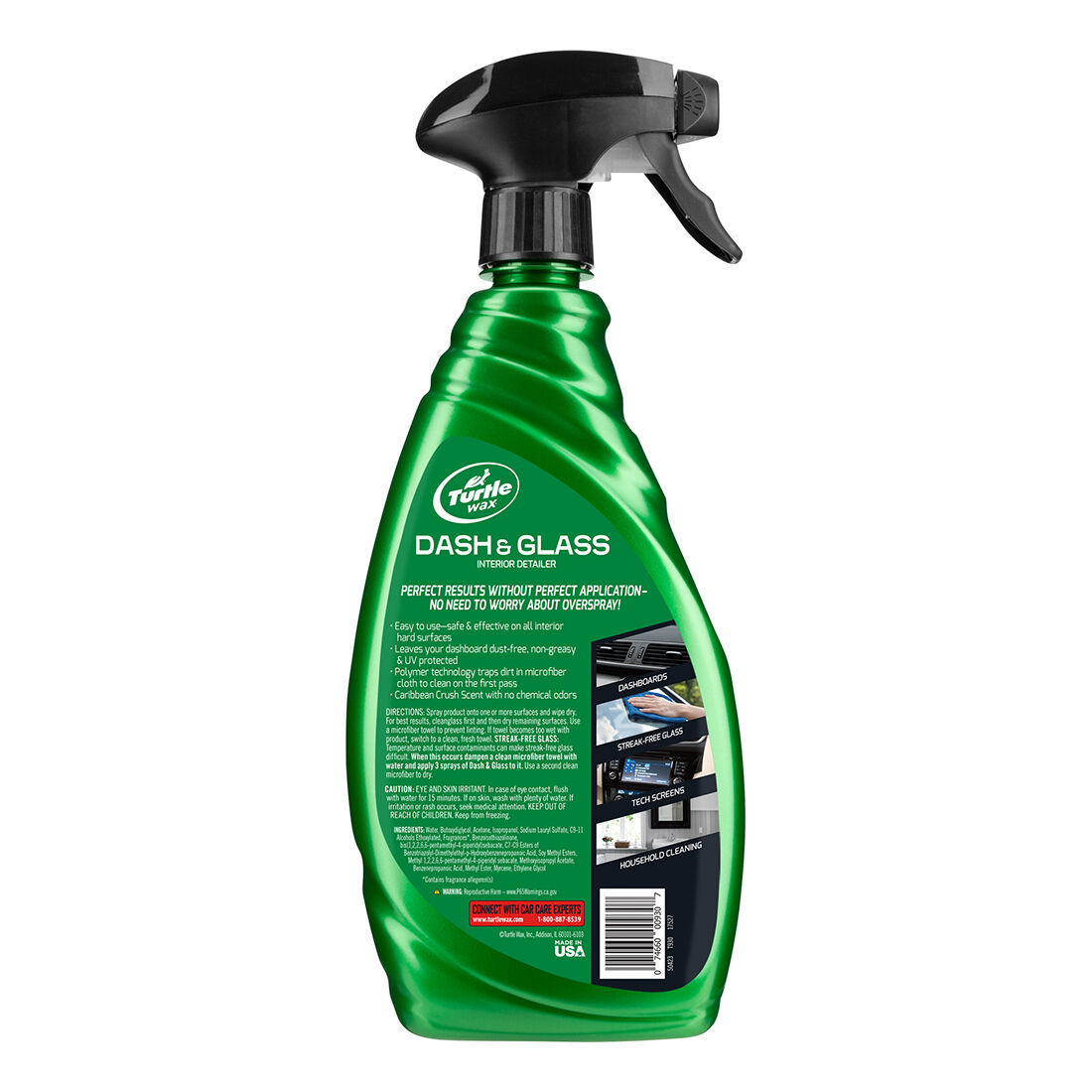 Turtle Wax Dash & Glass Interior Cleaner 680mL, , scaau_hi-res