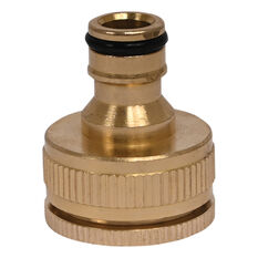 SCA Garden Hose Brass Tap Adaptor - 12mm, , scaau_hi-res