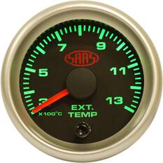 SAAS Gauge Black Face, 52mm, Exhaust Temp, , scaau_hi-res