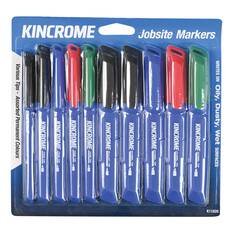 Kincrome Permanent Marker 10 Pack Various Colours & Tips, , scaau_hi-res