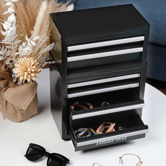 ToolPRO Miniature Tool Chest 2 Drawer Black, , scaau_hi-res