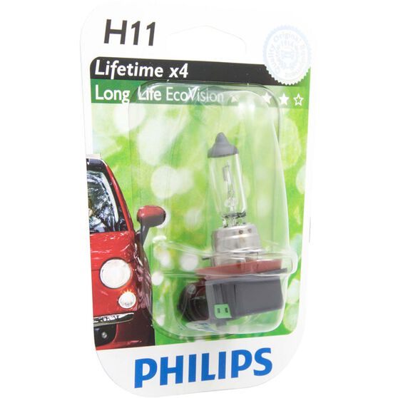 Philips Longlife Ecovision Headlight Globe 12v H11 55w Supercheap Auto