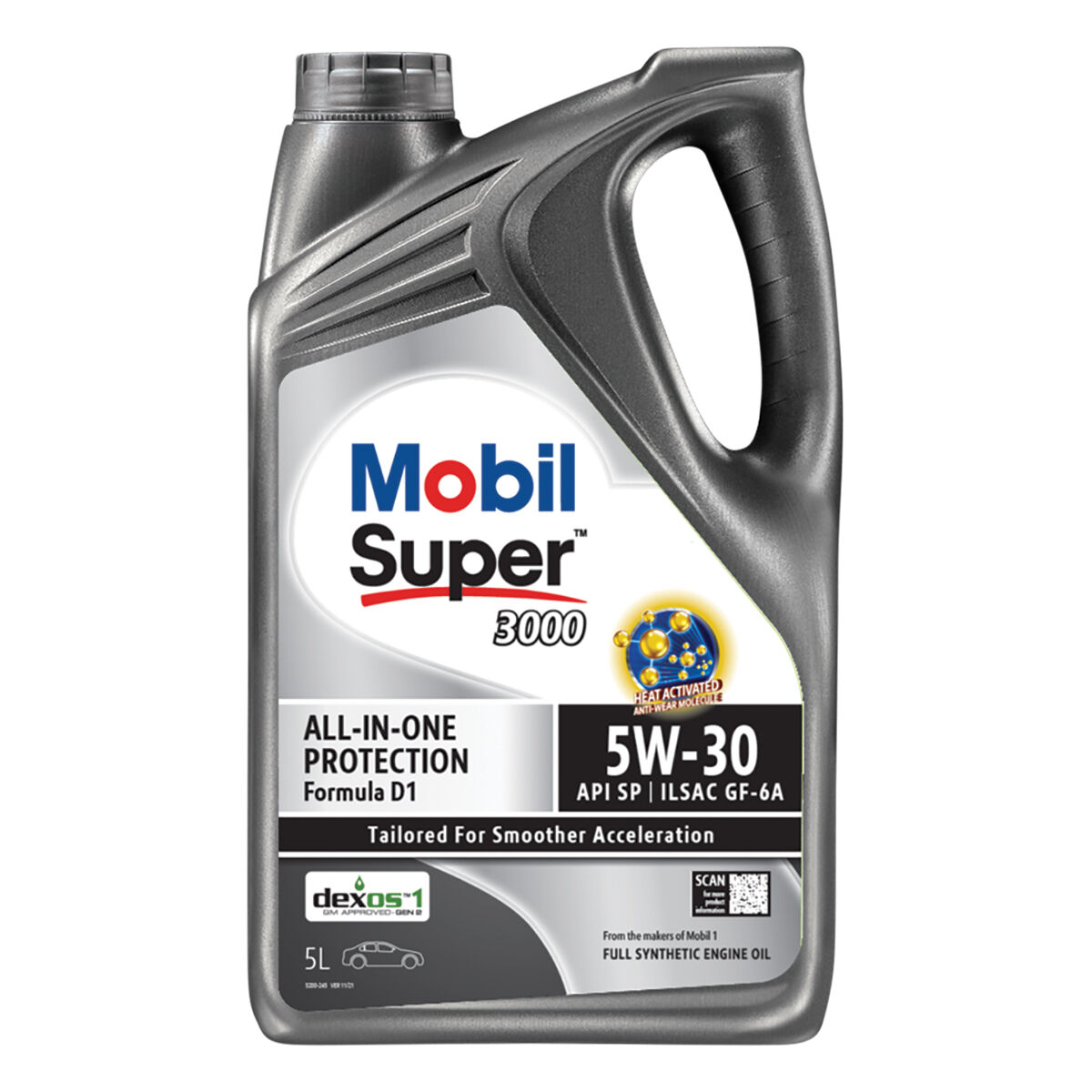 Mobil Super 3000 Formula D1 Engine Oil 5W-30 5 Litre, , scaau_hi-res