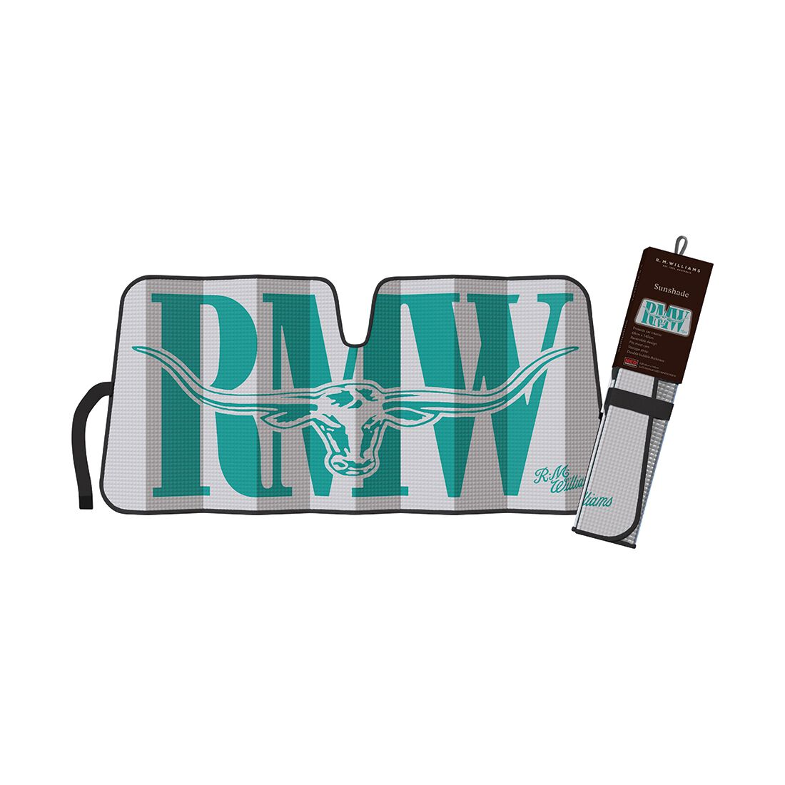 R.M.Williams Medium Aqua Sunshade Accordion Front, , scaau_hi-res