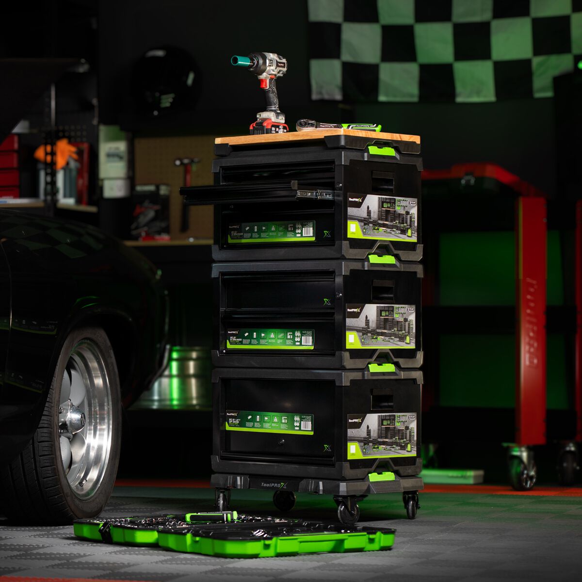 ToolPRO-X Metal Modular Storage System - 2 in 1 Dolly & Mounting Base, , scaau_hi-res