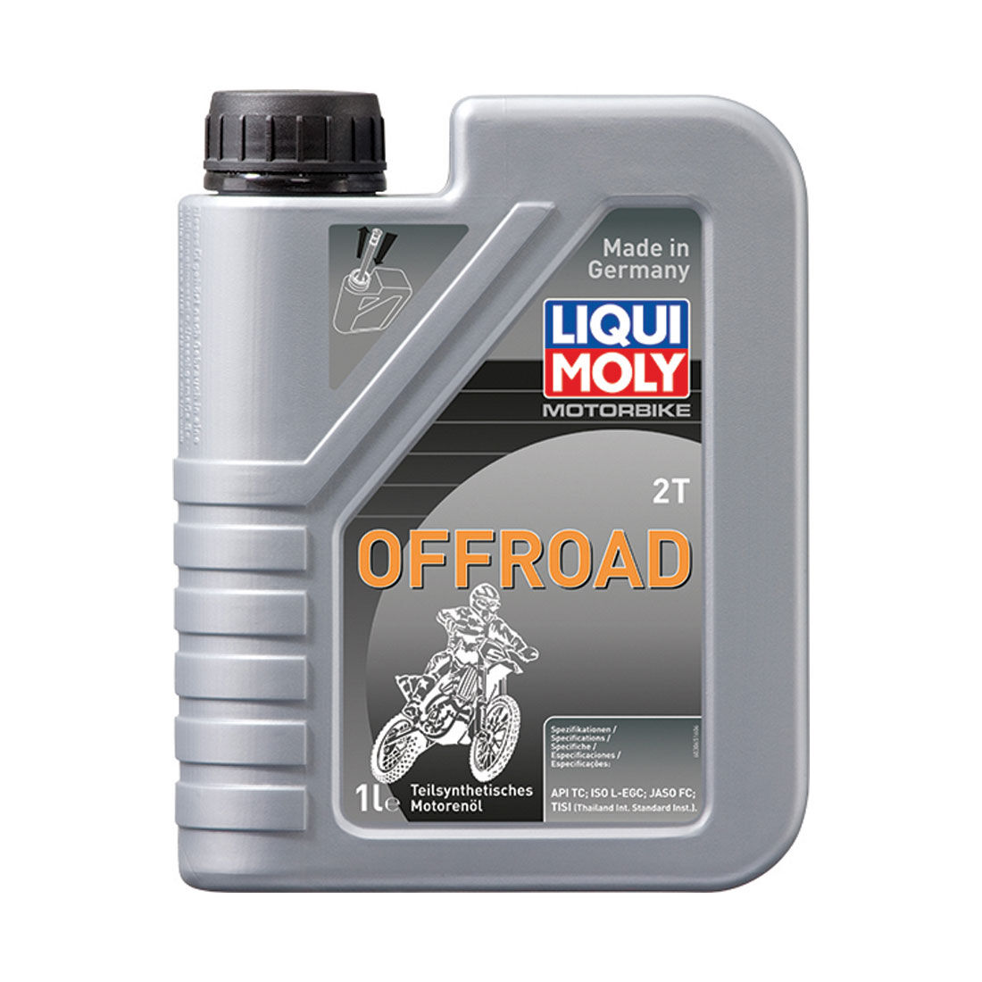 LIQUI MOLY Offroad 2T Motorcycle Oil 1 Litre, , scaau_hi-res