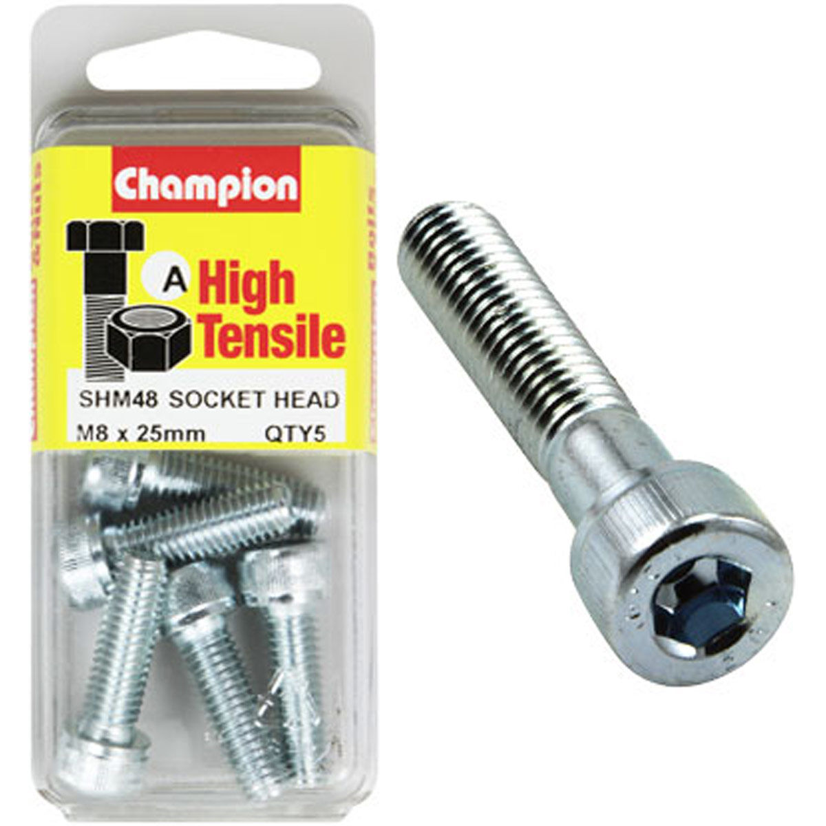 Champion Socket Head Metric 8 X 25, , scaau_hi-res