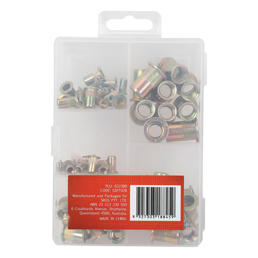 ToolPRO Rivet Nut Insert Assortment 60 Piece Supercheap Auto