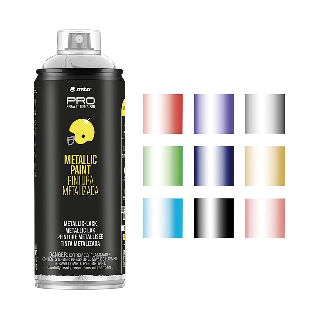 MTN Pro Metallic Aluminium Spray Paint 400mL, , scaau_hi-res