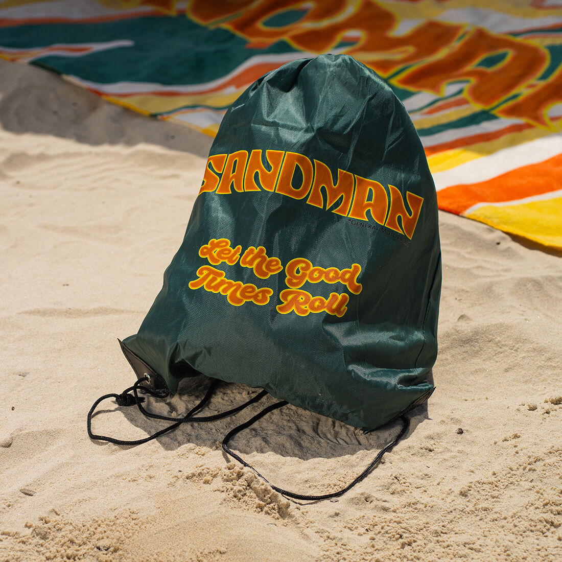 Beach towel drawstring bag on sale