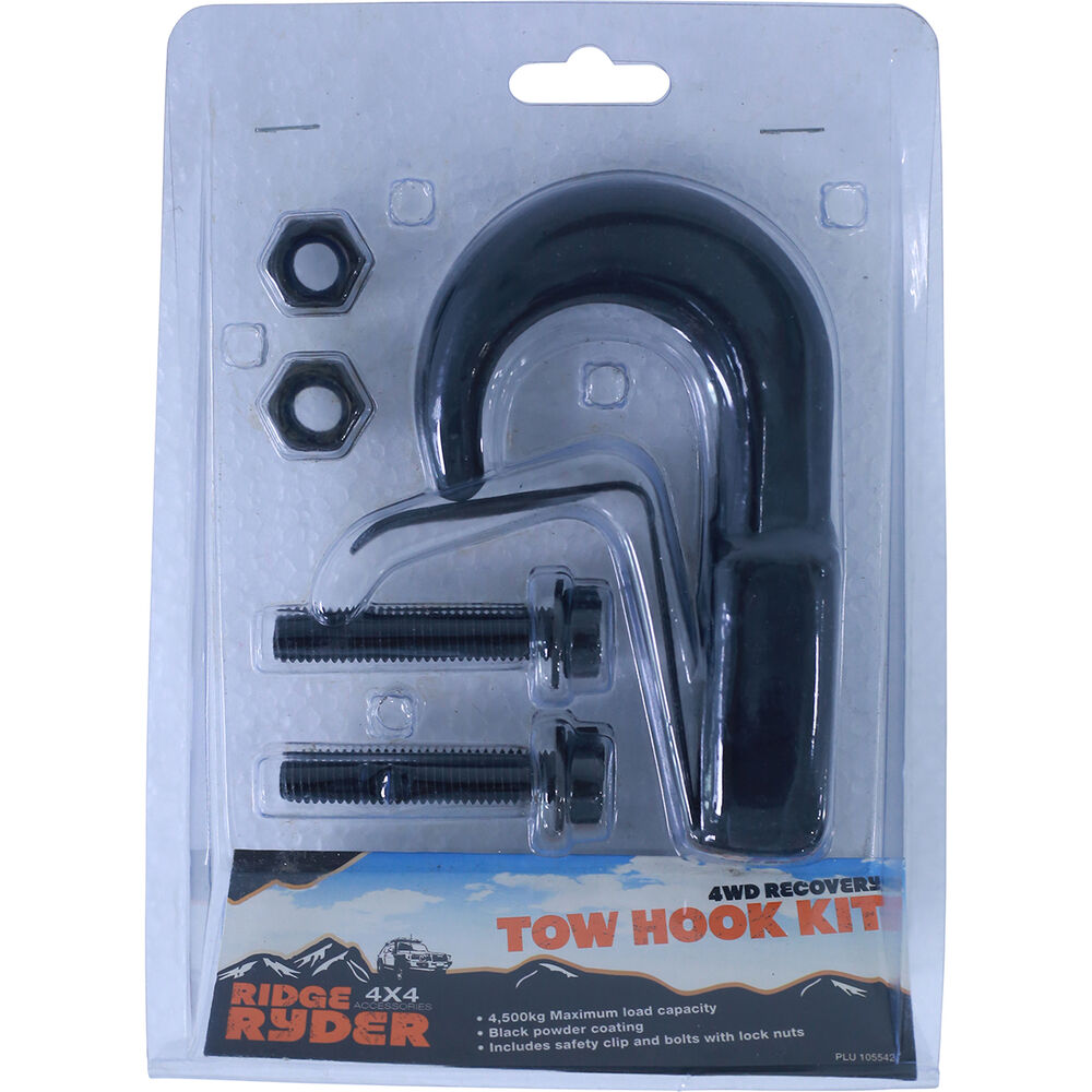 Ridge Ryder Tow Hook Kit Black 4500kg Supercheap Auto