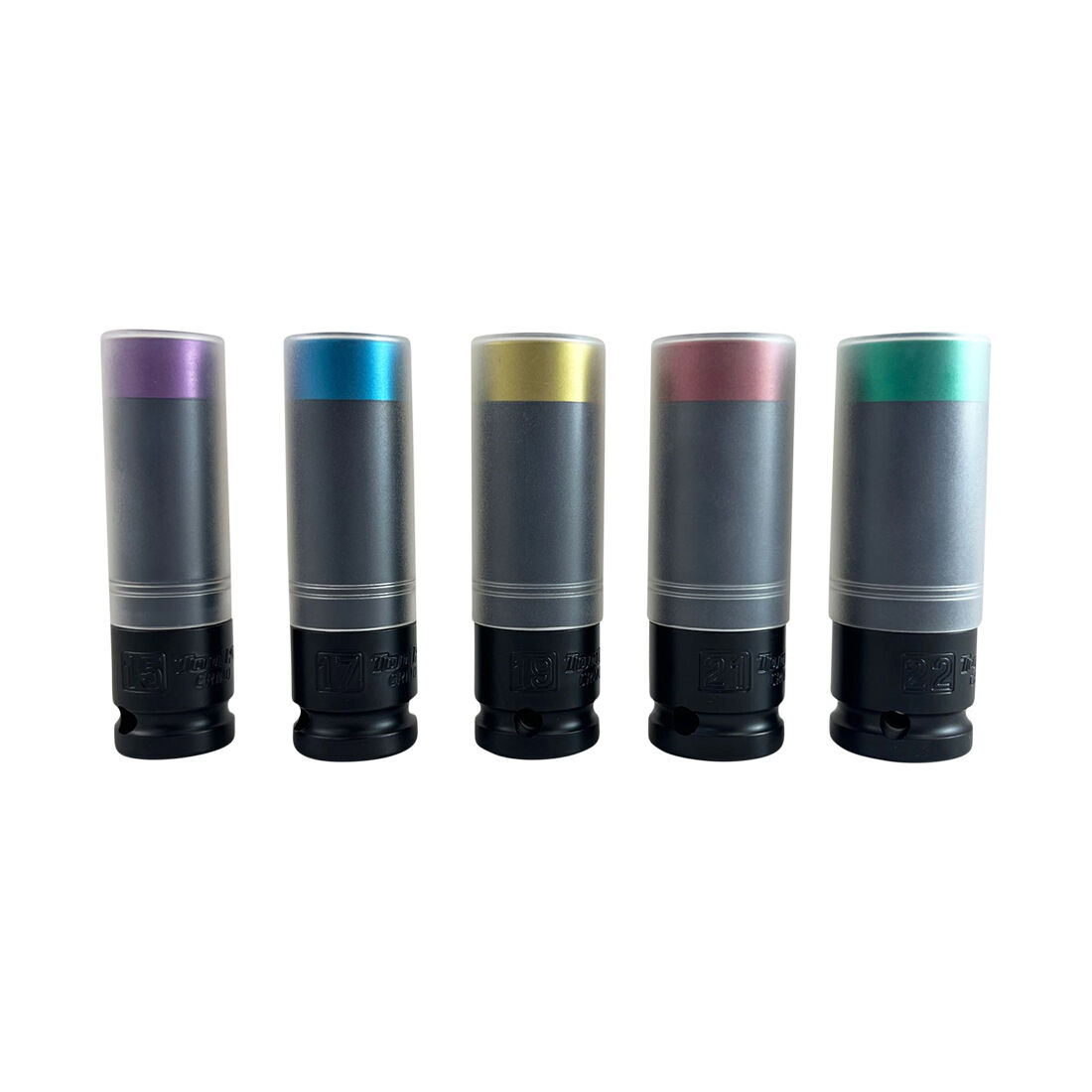 ToolPRO 1/2" Drive Thin Wall Impact Wheel Nut Impact Socket Set - 5 Piece, , scaau_hi-res