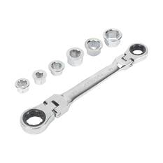 ToolPRO QC Double Flex Ring Ratchet Wrench Set, , scaau_hi-res