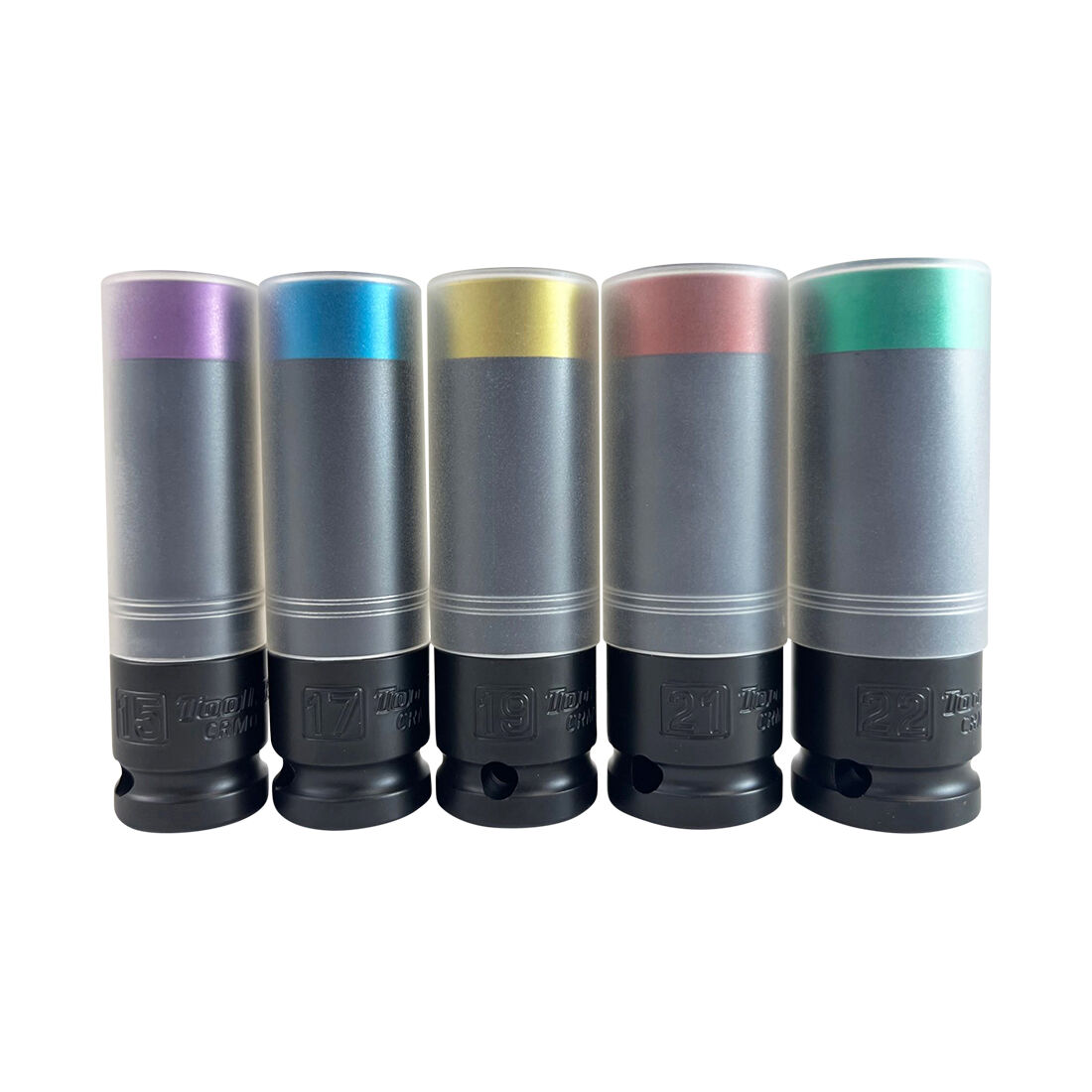 ToolPRO 1/2" Drive Thin Wall Impact Wheel Nut Impact Socket Set - 5 Piece, , scaau_hi-res