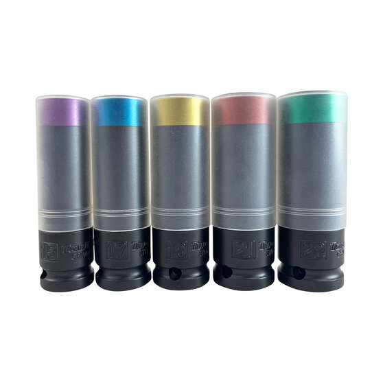 ToolPRO 1/2" Drive Thin Wall Impact Wheel Nut Impact Socket Set - 5 Piece, , scaau_hi-res