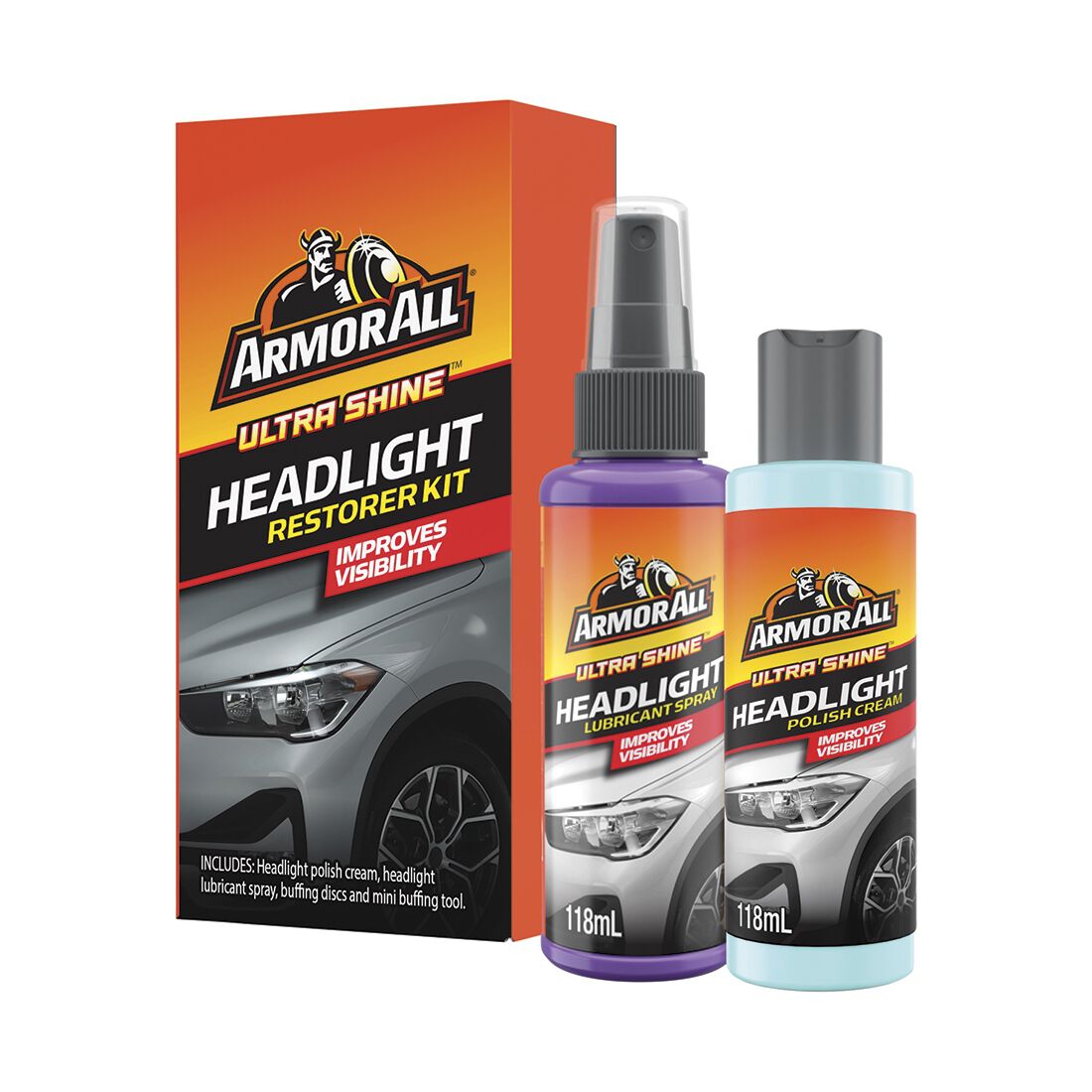 Armor All Ultra Shine Headlight Restorer Kit, , scaau_hi-res