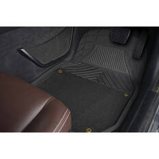 Ridge Ryder Deep Dish Combo Carpet/PVC Car Floor Mats - Set of 4, Black, , scaau_hi-res