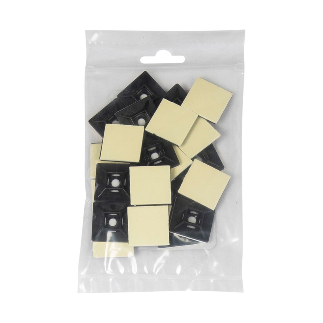 SCA Cable Tie Mounts Large 28mm x 28mm, Pack of 25, Black, , scaau_hi-res