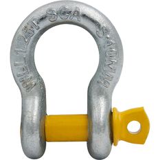 SCA Bow Shackle - Rated to 1250kg, Galvanised, 10mm, , scaau_hi-res