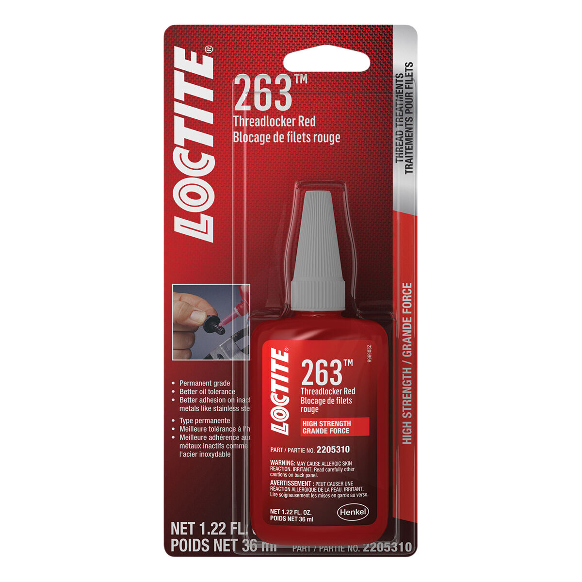 Loctite 263 High Strength Threadlocker 36mL, , scaau_hi-res