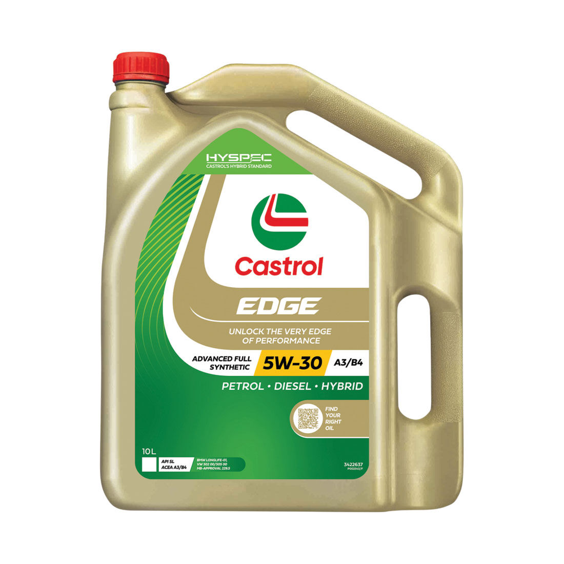 Castrol EDGE Engine Oil - 5W-30, A3/B4, 10 Litres, , scaau_hi-res
