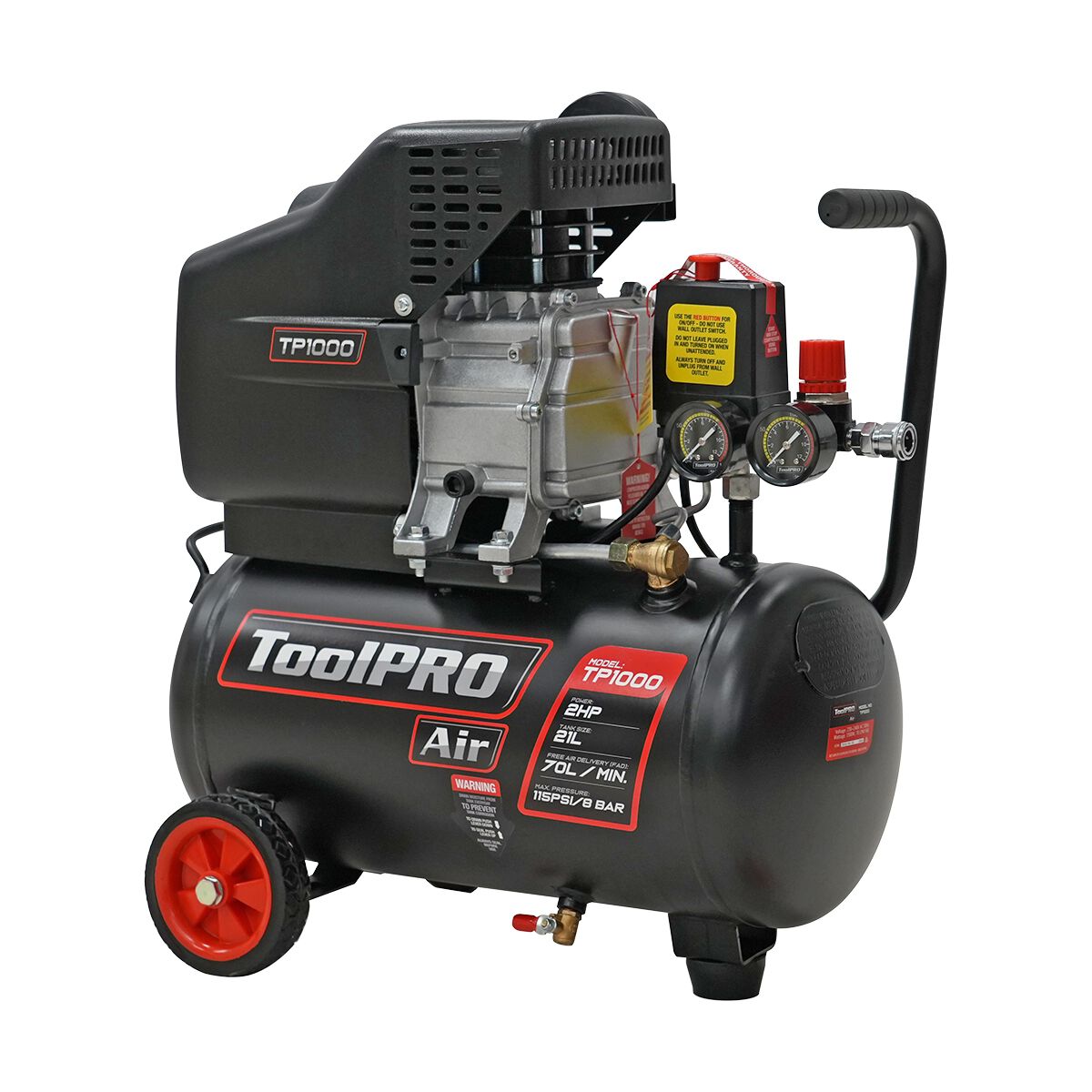 ToolPRO-Air 21L 2HP Air Compressor, , scaau_hi-res