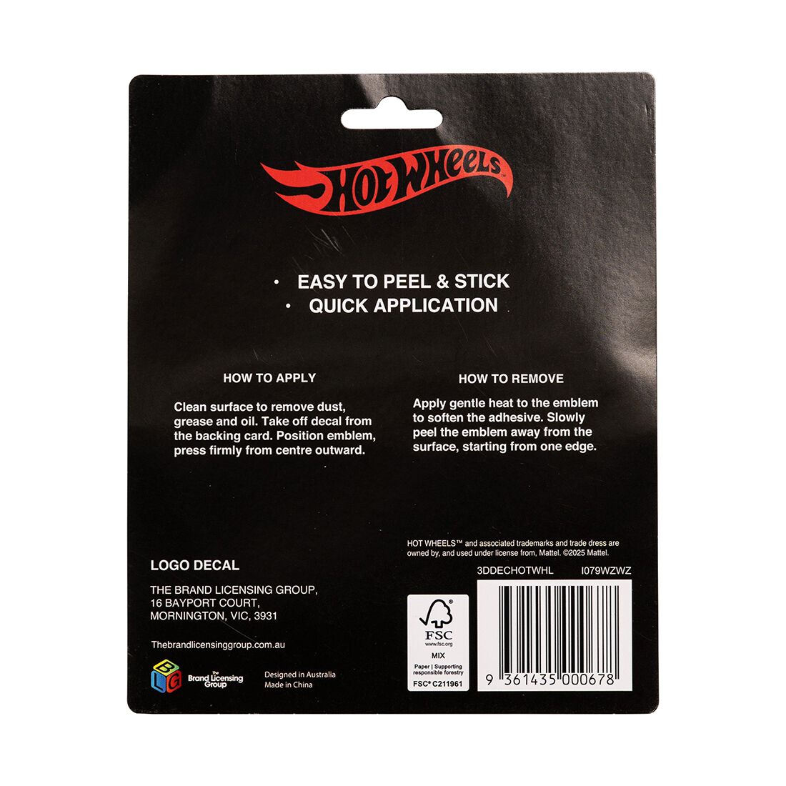 3D Decal Hot Wheelack, , scaau_hi-res