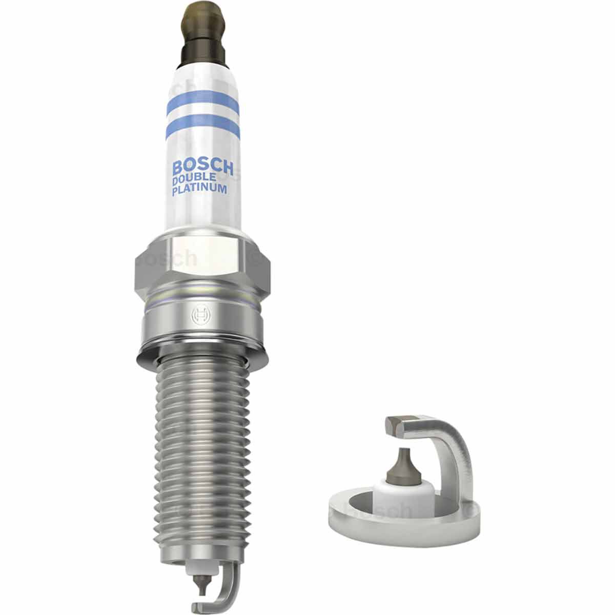 Bosch Double Platinum Spark Plug Single YR6NPP332, , scaau_hi-res