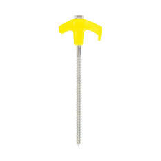 OZtrail 150mm Screw in Tent Peg - Set of 15, , scaau_hi-res