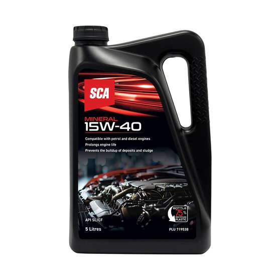 SCA Mineral Engine Oil 15W-40 5 Litre, , scaau_hi-res