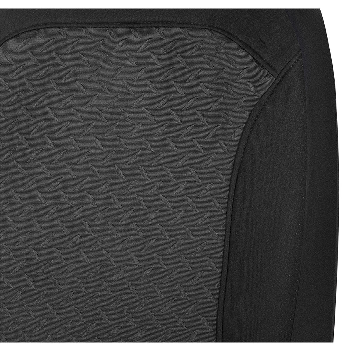 SCA Embroidered Jacquard Seat Cover Pack Black Adjustable Headrests Airbag Compatible 30&06H SAB, , scaau_hi-res