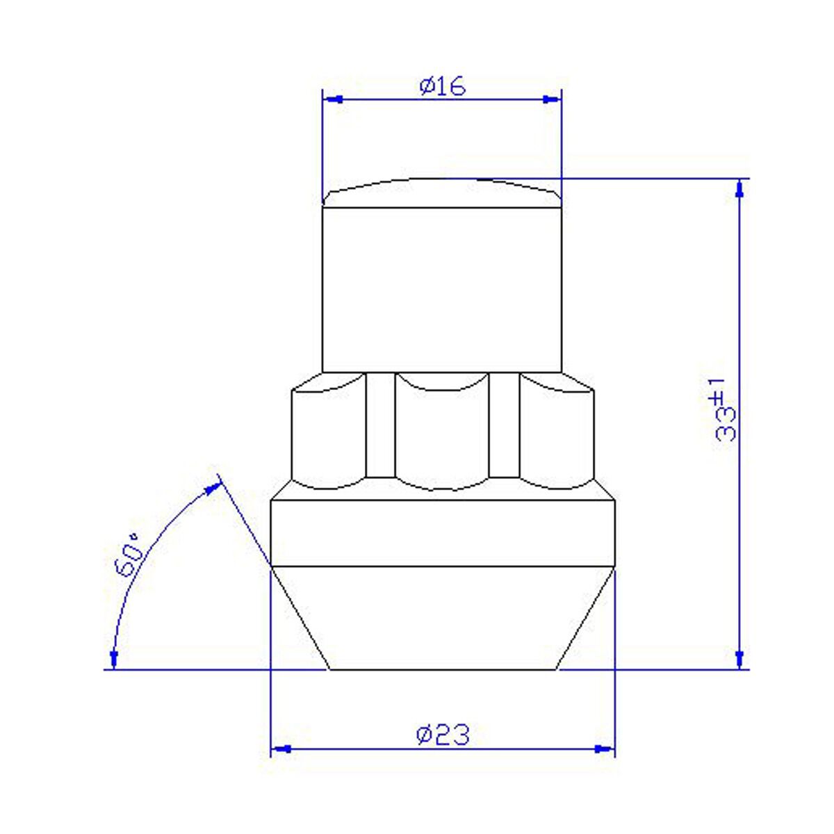 Calibre Wheel Nuts OEN12, Open Ended, 1/2", , scaau_hi-res