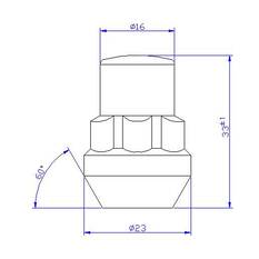 Calibre Wheel Nuts OEN12, Open Ended, 1/2", , scaau_hi-res