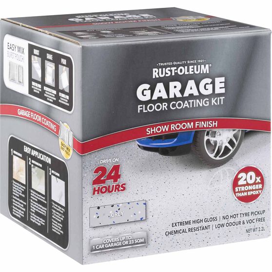 Rustoleum Grey Floor Kit 1 Car Garage Supercheap Auto