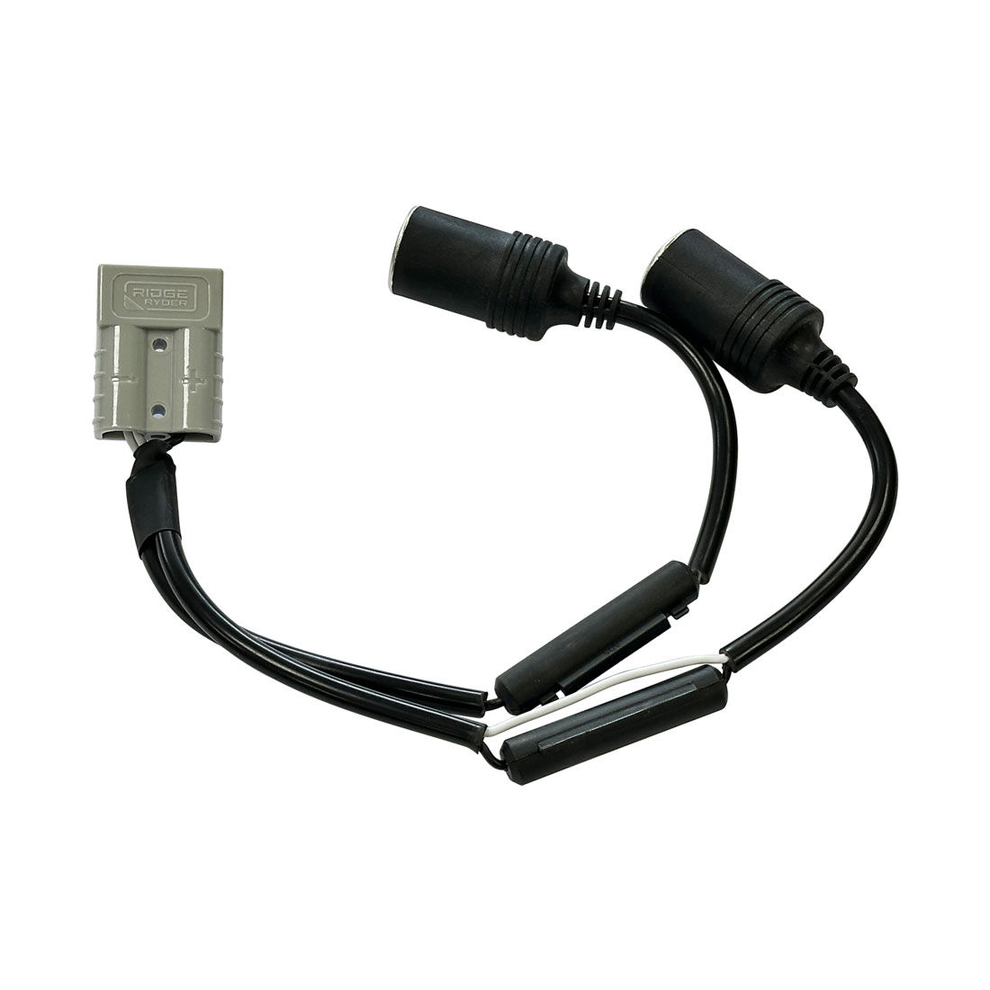 Ridge Ryder 50 Amp Plug - 12V Twin Socket, 30cm, 16 AWG, , scaau_hi-res