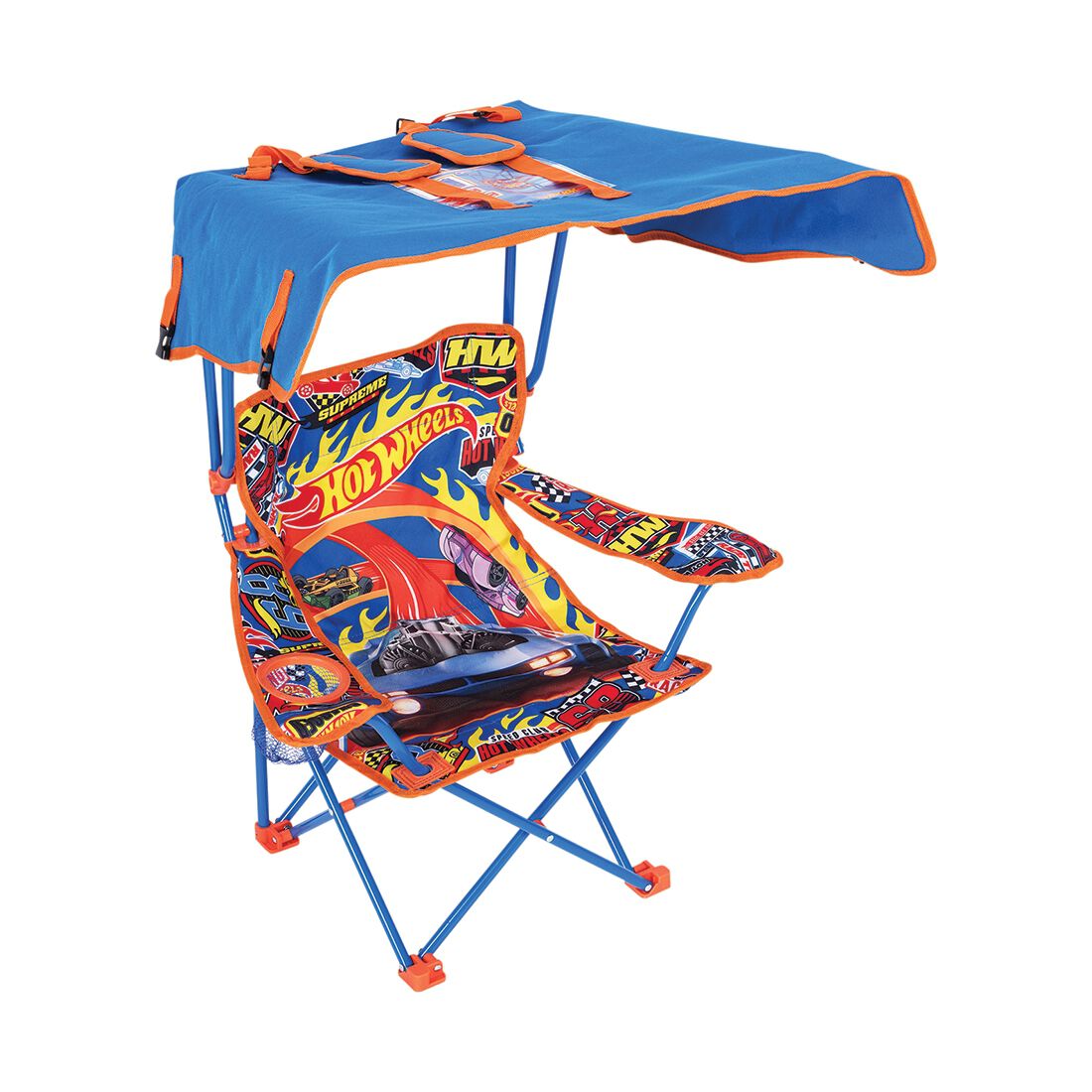 Hot Wheels Kids Camp Chair w/ Sunshade, , scaau_hi-res