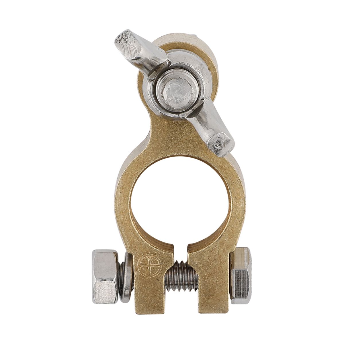 Century Battery Terminal, Forged Brass, Wingnut Type - Positive, , scaau_hi-res
