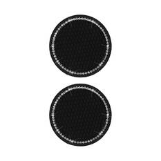 Cabin Crew Drink Coasters Black/Bling 2Pk, , scaau_hi-res
