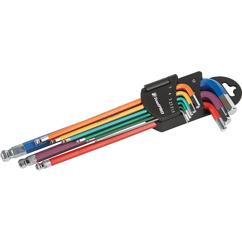 ToolPRO Long Hex Key Set Metric 9 Piece Supercheap Auto